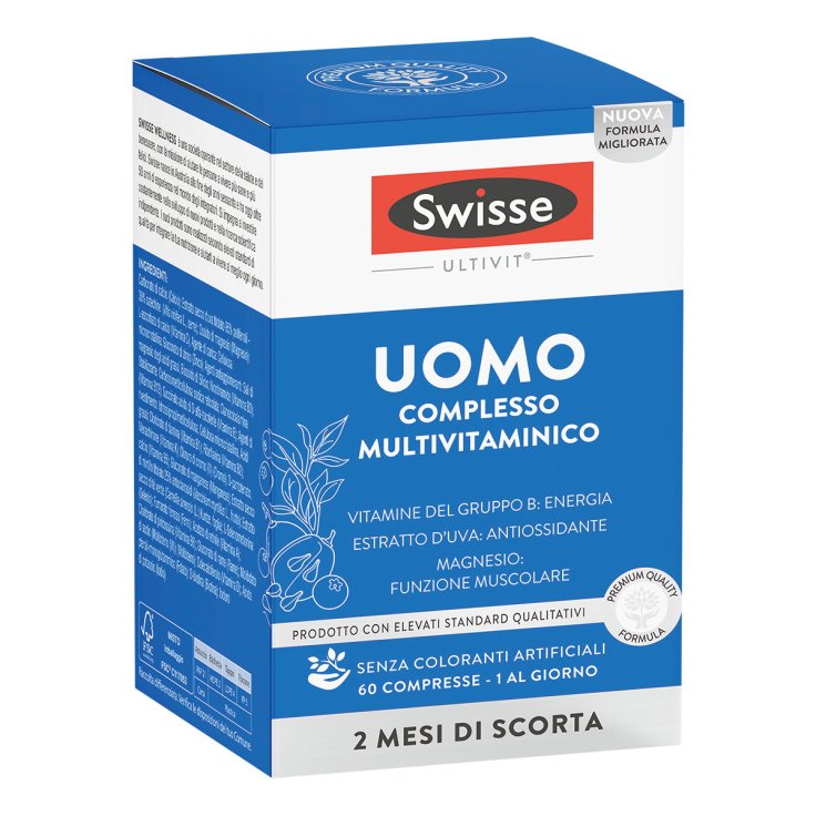 Uomo Complesso Multivitaminico Swisse 60 Compresse