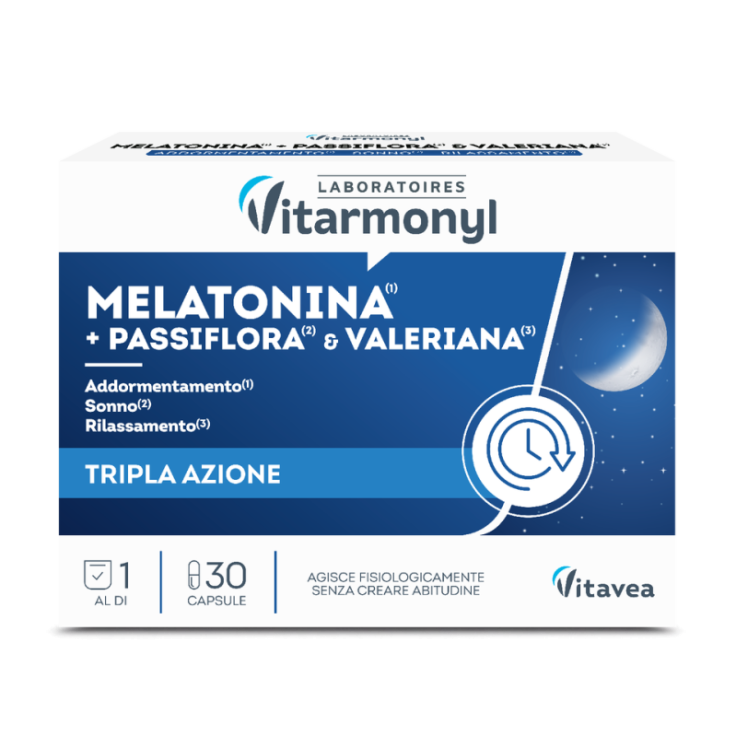 Melatonina Pi&ugrave; Passiflora & Valeriana Vitarmonyl 30 Capsule