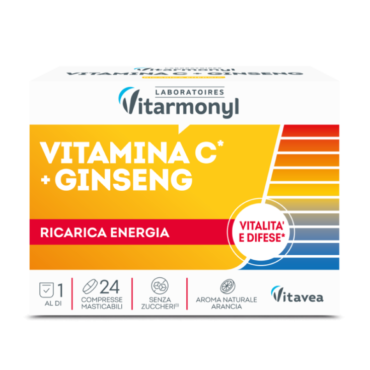 Vitamina C + Ginseng Vitarmonyl 24 Compresse Masticabili