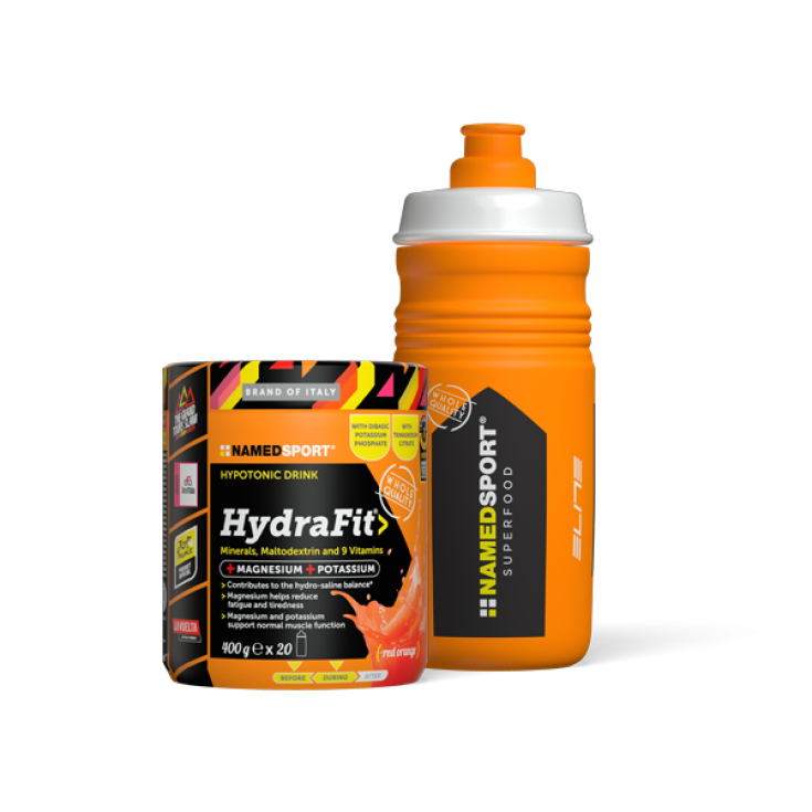 HydraFit >400g + SportBottle Hydra2Pro NamedSport 400g