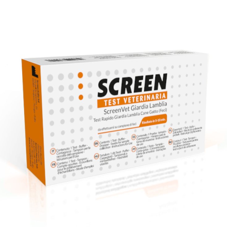 ScreenVet Giardia Lamblia Screen Test Veterinaria 1 Kit