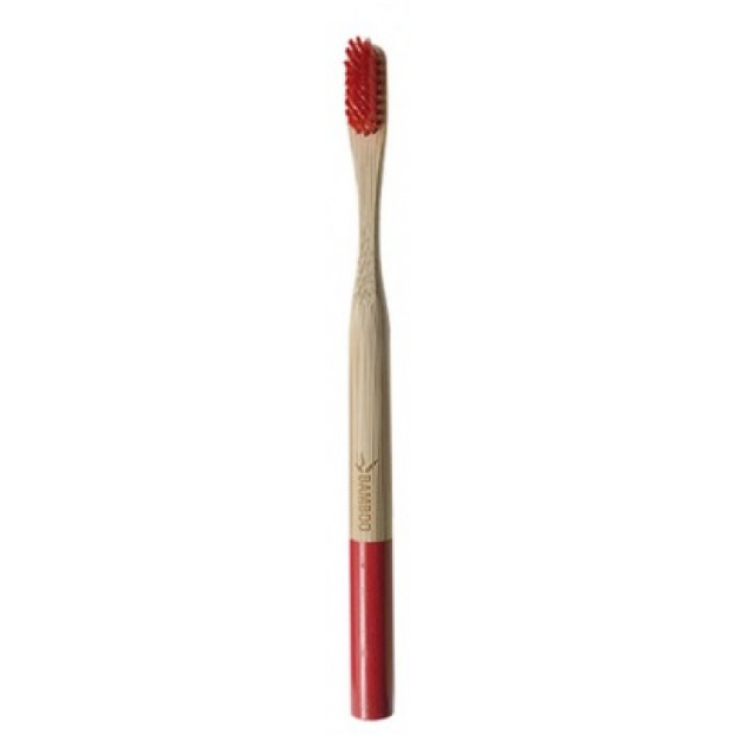 Spazzolino Bamboo Medium Rosso Alcea 1 Pezzo 