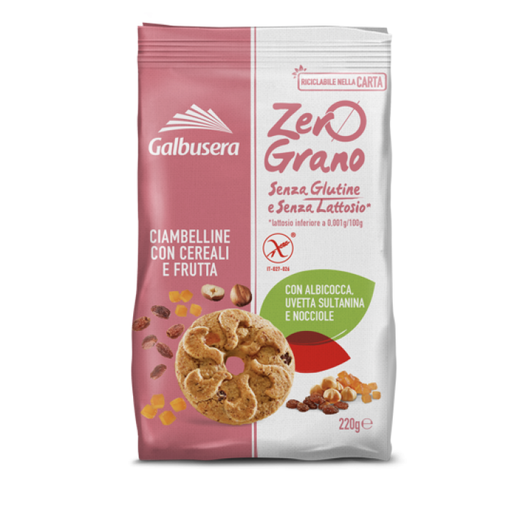ZeroGrano Ciambelline Con Cereali E Frutta Galbusera 220g