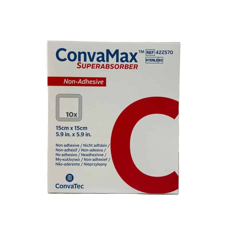 ConvaMax SuperAbsorber Non-Asdhesive 15x15 ConvaTec 10 Pezzi
