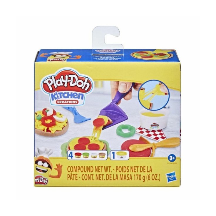 Play-Doh Playset Pizza Time Hasbro 4 Vasetto Con Formine