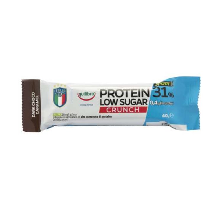 Protein 31% Low Sugar Crunch Dark Choco Equilibra 40g
