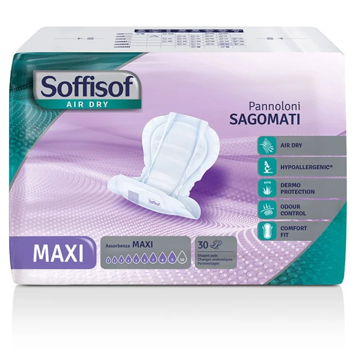 Pannoloni Sagomati Maxi Soffisof Air Dry 30 Pezzi