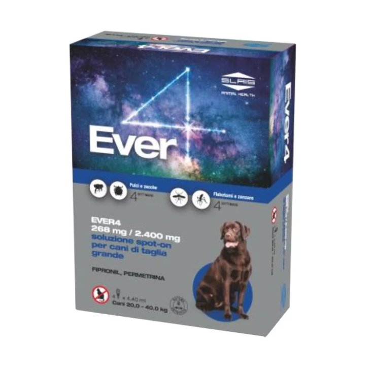 Ever4 Spot-On per Cani 4 Pipette - L 20 - 40 Kg