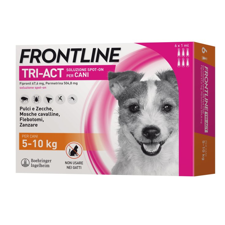 Frontline Tri-Act Cani 5-10Kg 6 Pipette