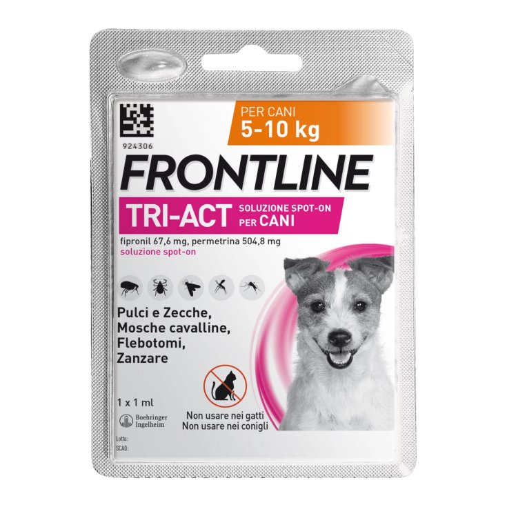 Frontline® Tri-Act 1 Pipetta Singola 0,5ml 5-10Kg