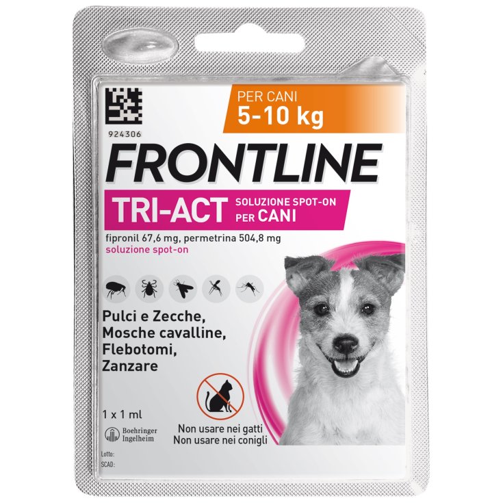 Frontline Tri-Act Cani 5-10Kg 1 Pipetta