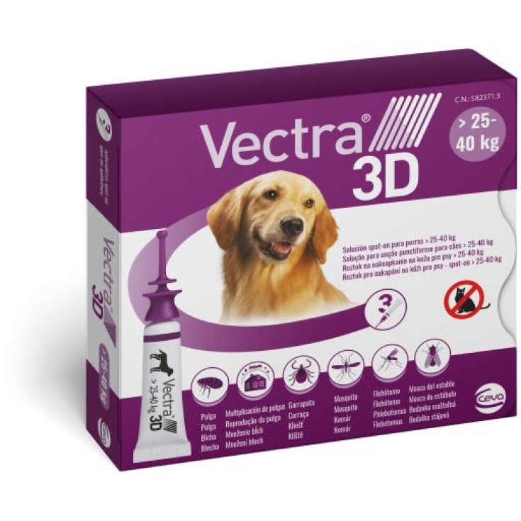 Vectra® 3d 25-40kg Ceva 3 Pipette Viola