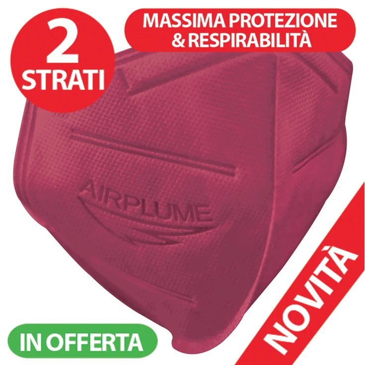 Mascherina FFP2 Airplume Bordò Brand Italia