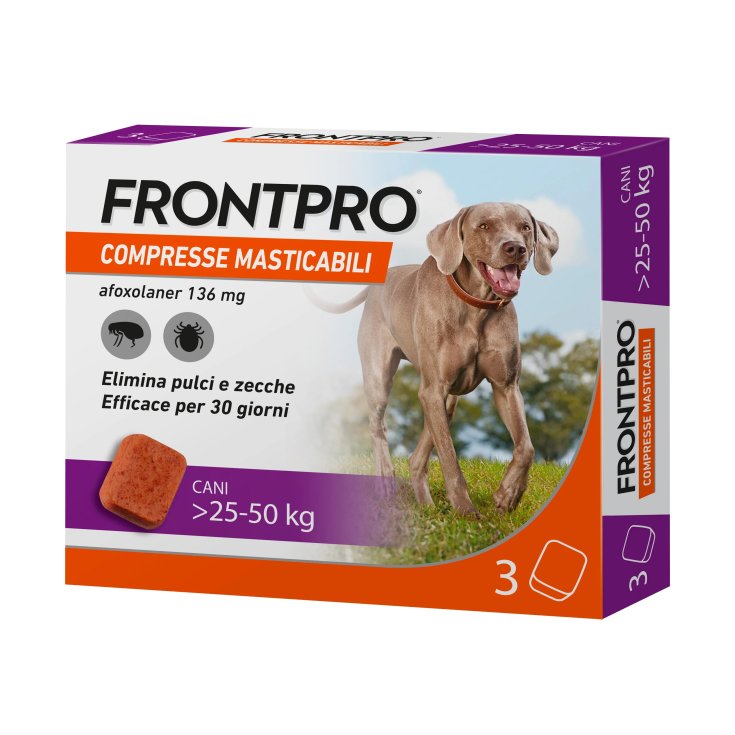 FRONTPRO 3 Compresse masticabili 136MG cani 25-50KG