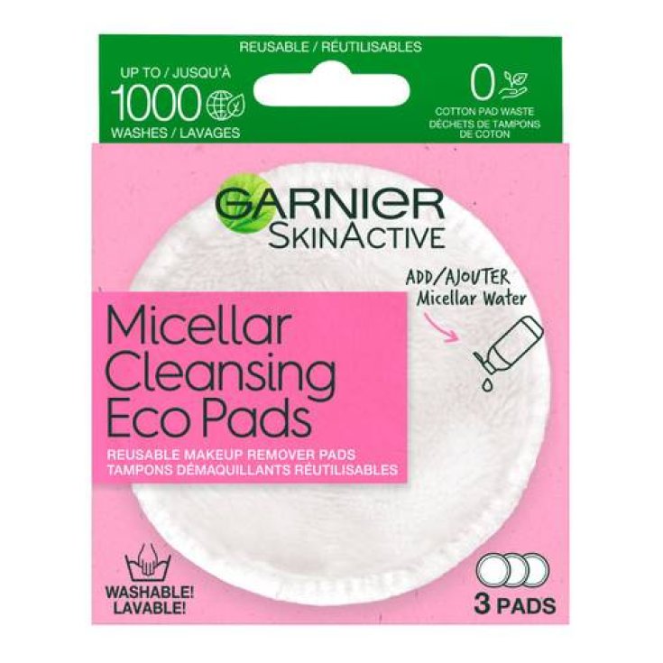 Micellar Cleansing Eco Pads Garnier SkinActive 3 Pezzi