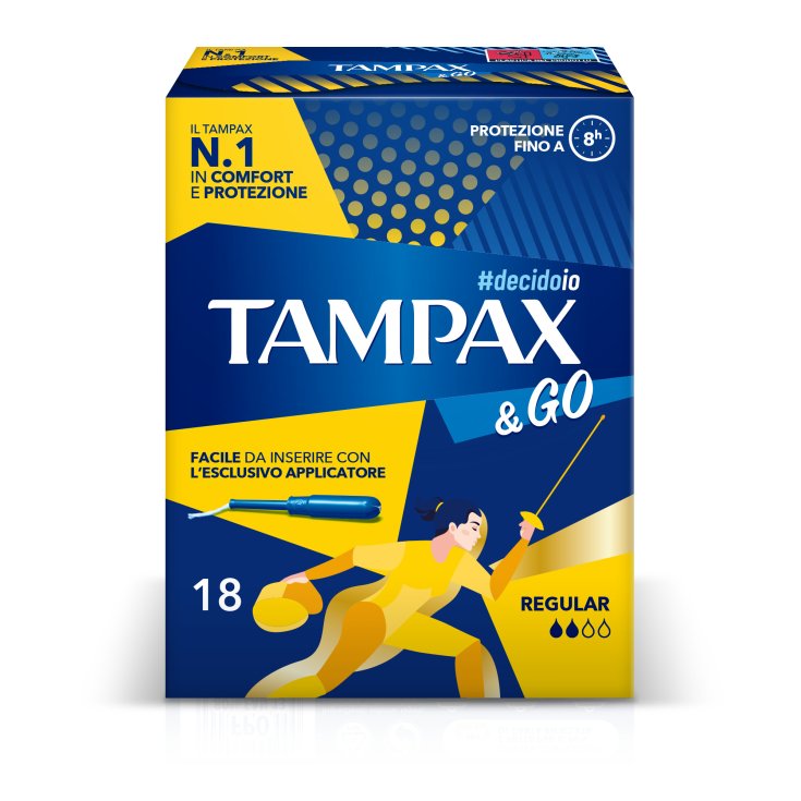 Regular Assorbente Interno Tampax & Go 18 Pezzi