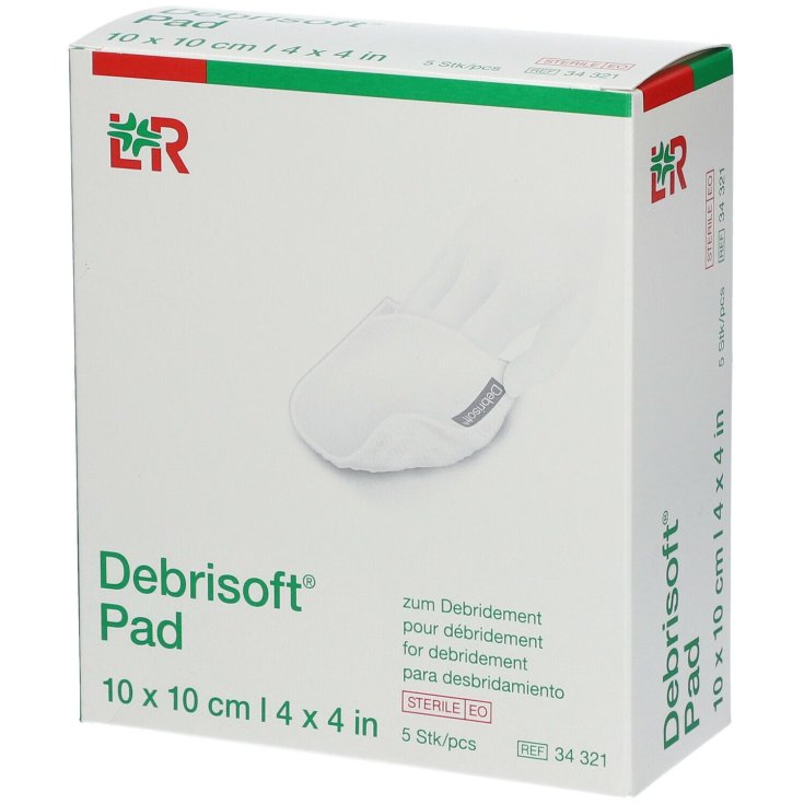 Debrisoft&reg; Pad Lohmann & Rauscher 10x10cm 5 Pezzi