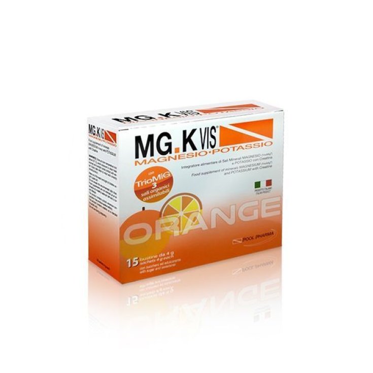 MG.K Vis Magnesio e Potassio Orange Pool Pharma 15 Bustine