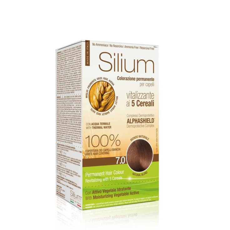 Colorazione Permanente In Crema Biondo Naturale 7,0 Silium 1 Kit