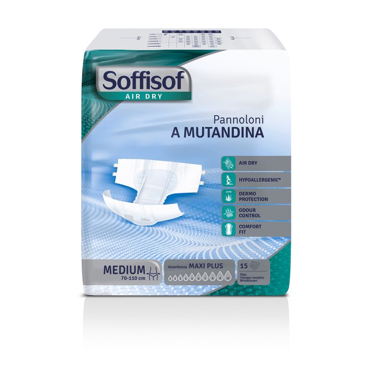 Soffisof Air Dry Pannolone a Mutandina Maxi Plus M 15 Pezzi