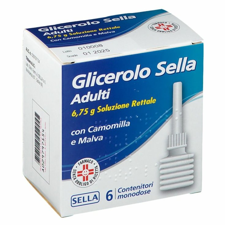 Glicerolo Soluzione Rettale SELLA® 12 Contenitori Da 6,75g