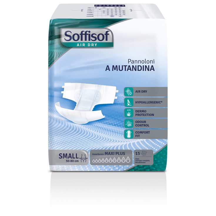 Soffisof Air Dry Pannolone a Mutandina Maxi Plus S 15 Pezzi