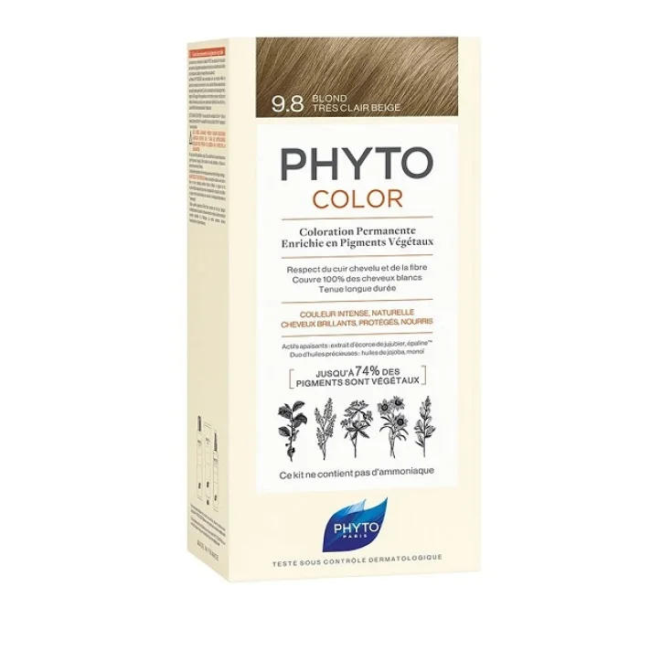Phyto Color 9,8 Biondo Chiarissimo Cenere 1 Kit