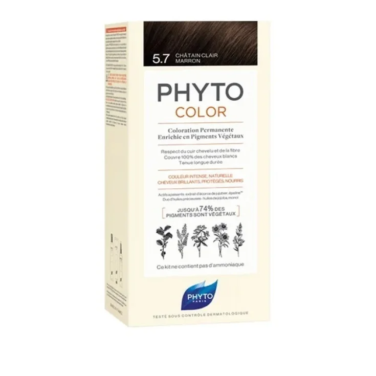 Phyto Color 5.7 Castano Chiaro Tabacco 1 Kit