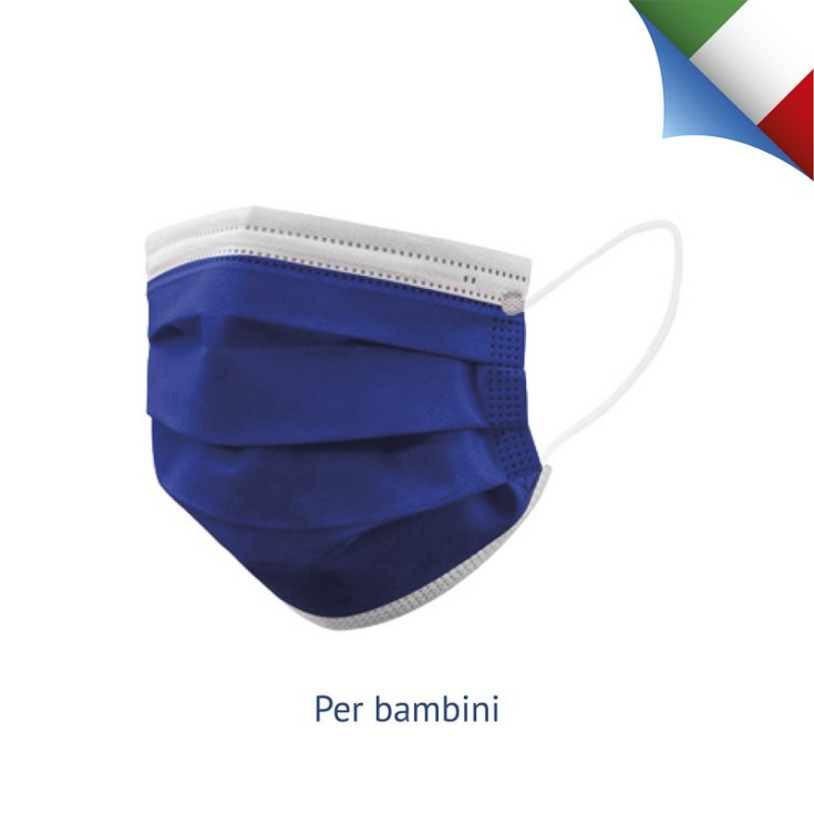 Semimaschera FFP2 NR Small Bianco Blu Futura 10 Pezzi