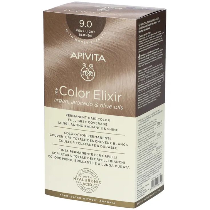 My Color Elixir 9.0 Biondo Molto Chiaro Apivita 1 Kit