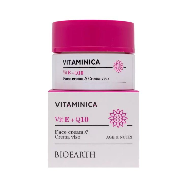 Vit E+Q10 Age&Nutri Crema Viso Bioearth Vitaminica 50ml