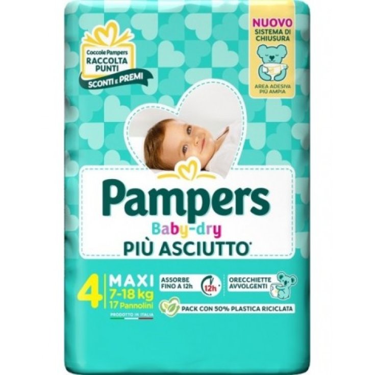 Pampers Baby-Dry Downcount Maxi 17 Pezzi