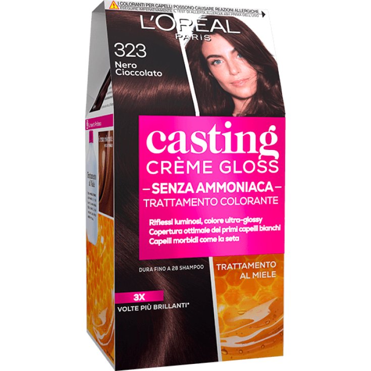 Casting Cr&egrave;me Gloss Trattamento Colorante 323 Nero Cioccolato L'Or&eacute;al 1 Kit