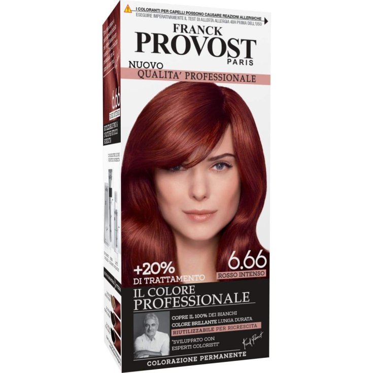 Colore Professionale 6,66 Rosso Intenso Franck Provost 1 Kit