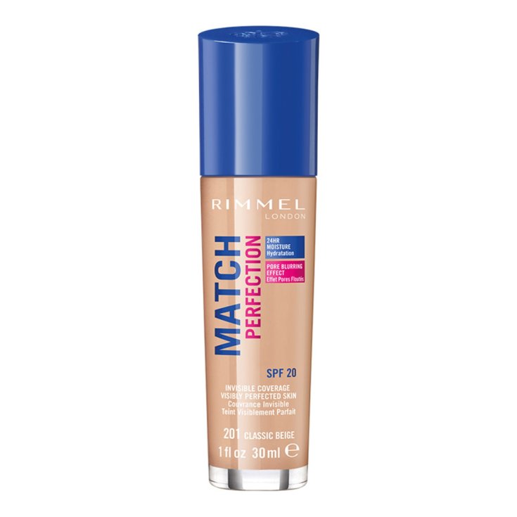 Match Perfection&nbsp;Fondotinta 201 Classic Beige RIMMEL 30ml