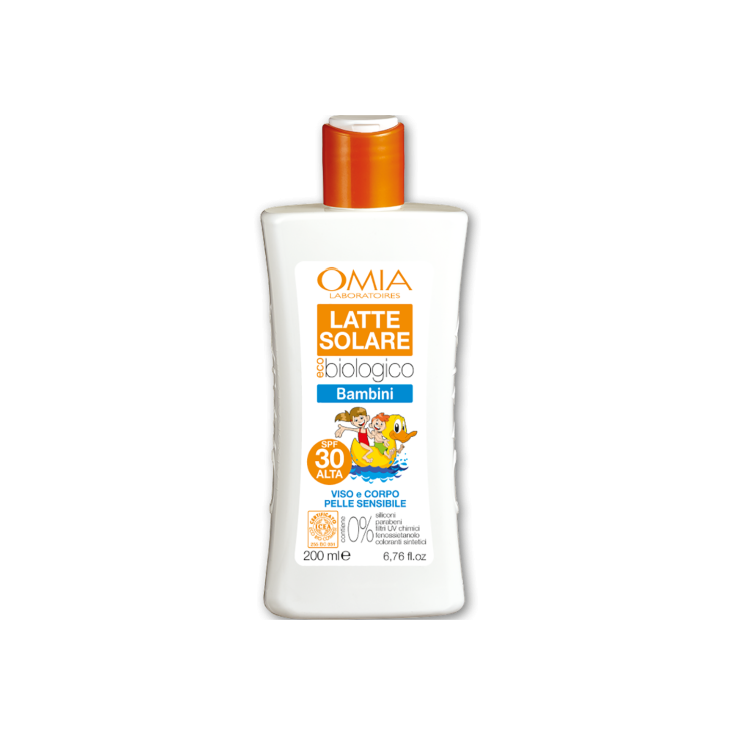 Latte Solare EcoBiologico Bambini Spf30 Omia Laboratoires 200ml