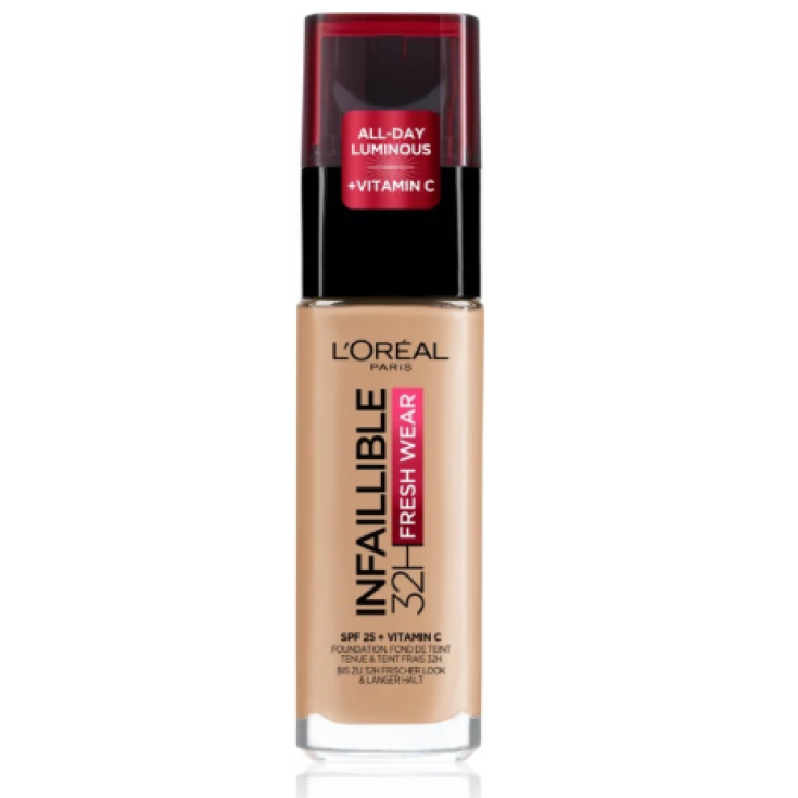 L'Or&eacute;al Paris Infaillible 32H Fresh Wear Fondotinta Liquido Lunga Tenuta - Tonalit&agrave; 140 Cool Ros&eacute; (30ml)