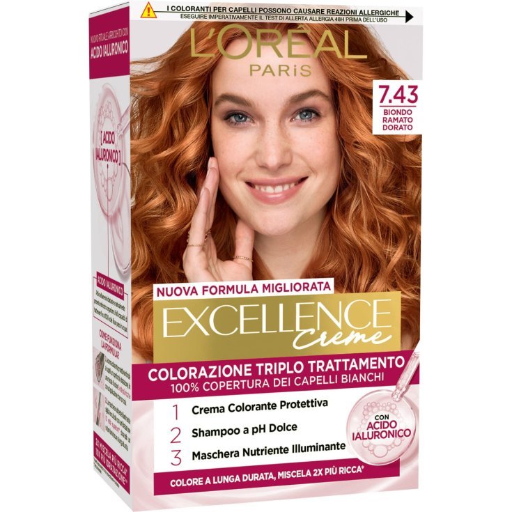 Excellence 7,43 Biondo Ramato Dorato L'Or&eacute;al Paris 1 Kit
