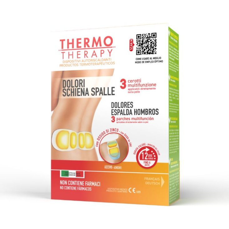 Cerotto Dolori Schiena E Spalle ThermoTherapy 3 Pezzi
