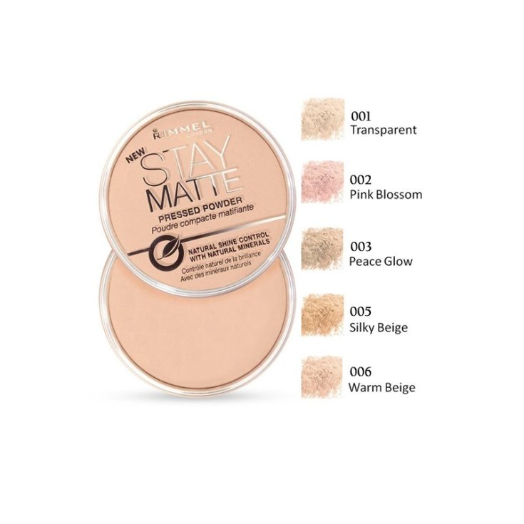 Stay Matte 001 Transparent Cipria Compatta Rimmel