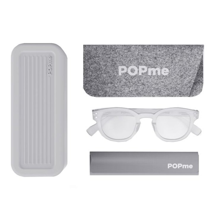 Glasses Ice White +1 Popme