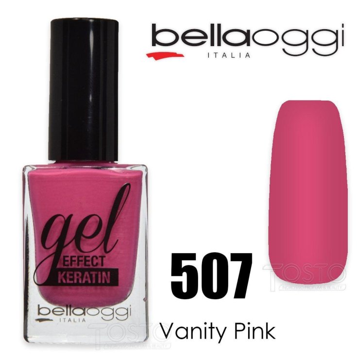 Smalto Gel Effect Keratin 507 Vanity Pink Bellaoggi