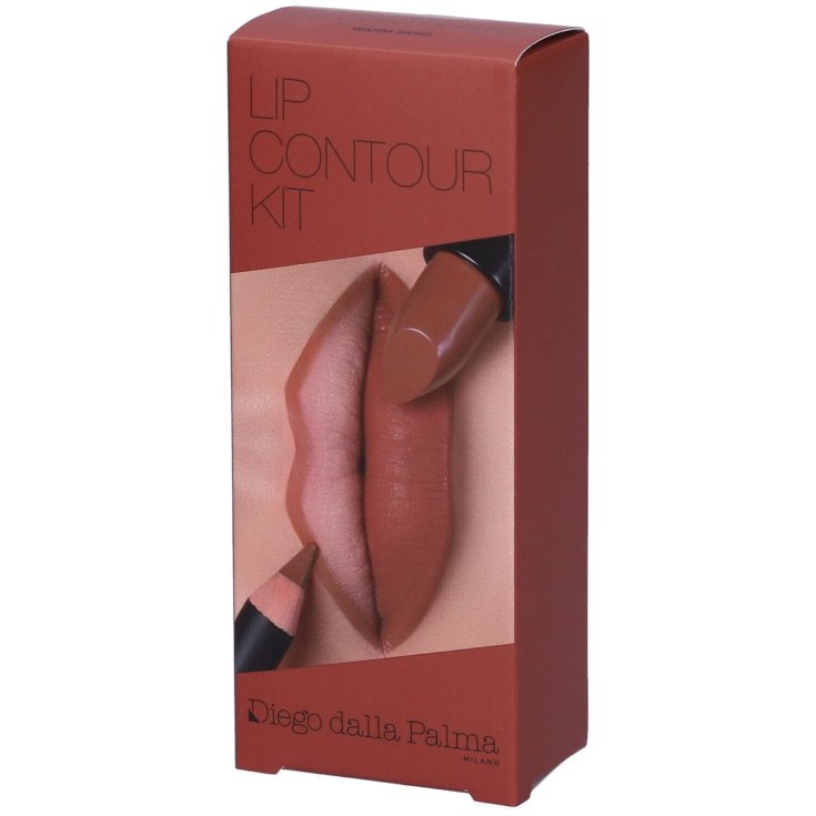Lip Contour Kit Rossetto Warm Sand + Matita Labbra Diego Dalla Palma 4 ml + 1,1 g