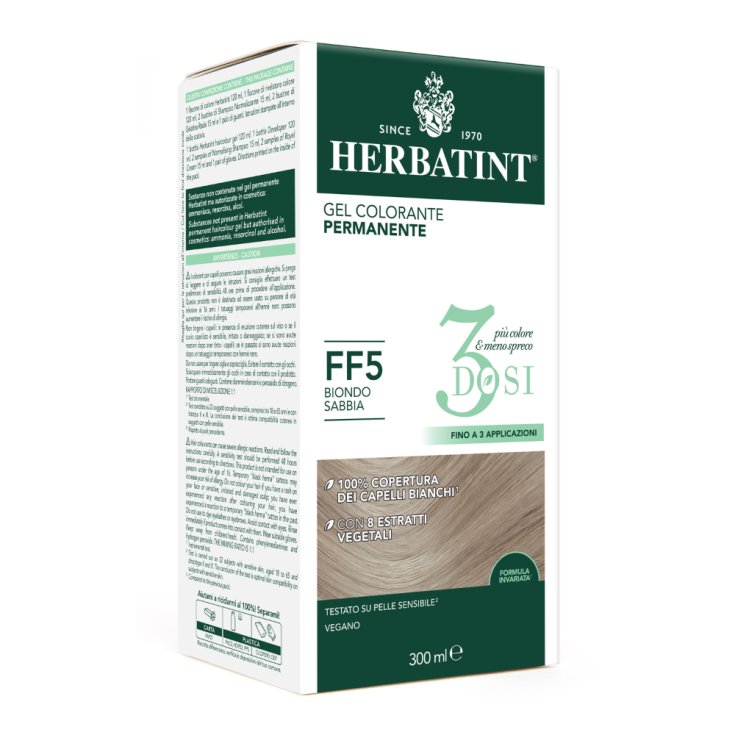 Gel Colorante Permanente FF5 3 Dosi Herbatint 300ml