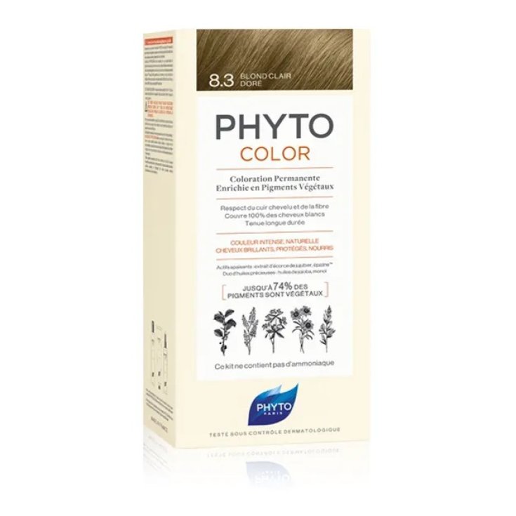Phytocolor 8.3 Biondo Chiaro Dorato Colorazione Permanente Phyto