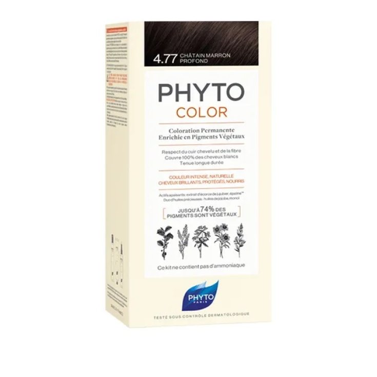 Phytocolor 4.77 Castano Marrone Intenso Colorazione Permanente Phyto
