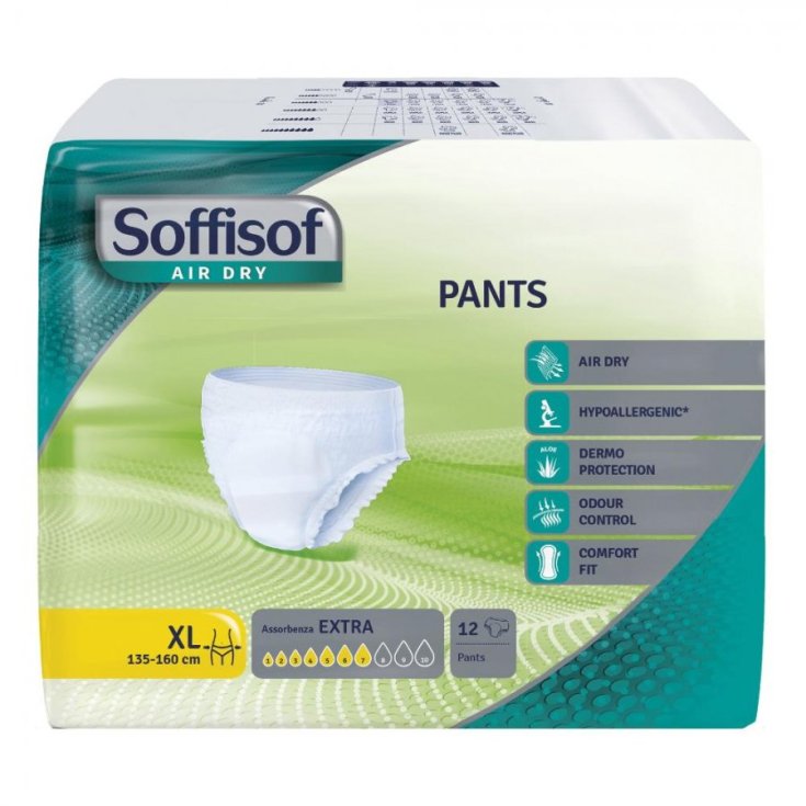 Pants Extra Tg. XL Soffisof Air Dry 12 Pezzi