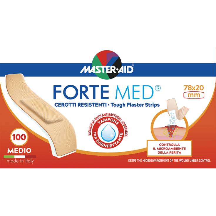 Forte Med 78x20cm Medio Master-Aid 100 Pezzi