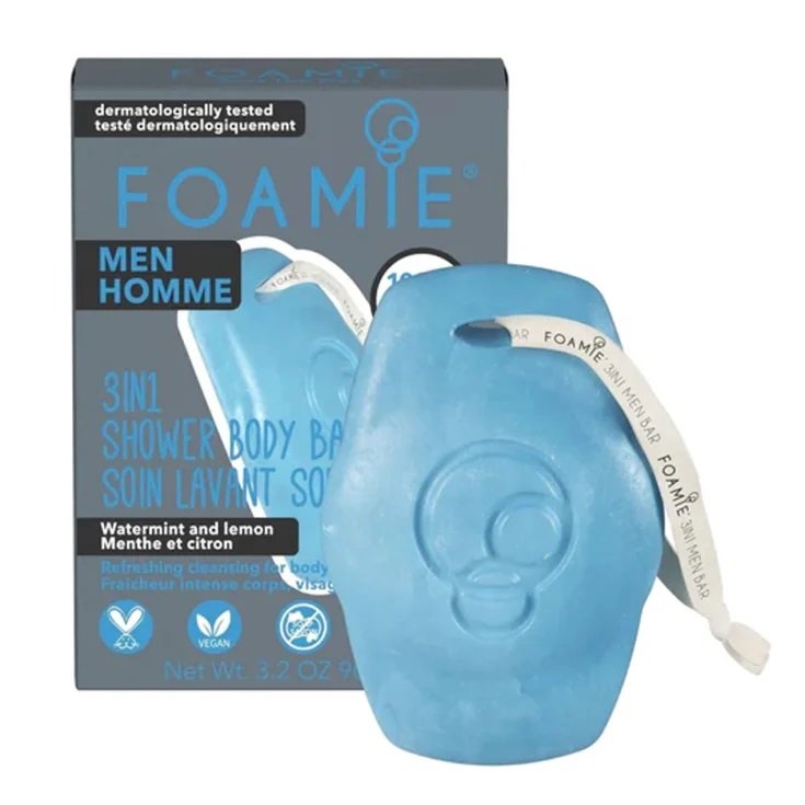 Shower Body Bar for Men Menta Limone Foamie® 80g