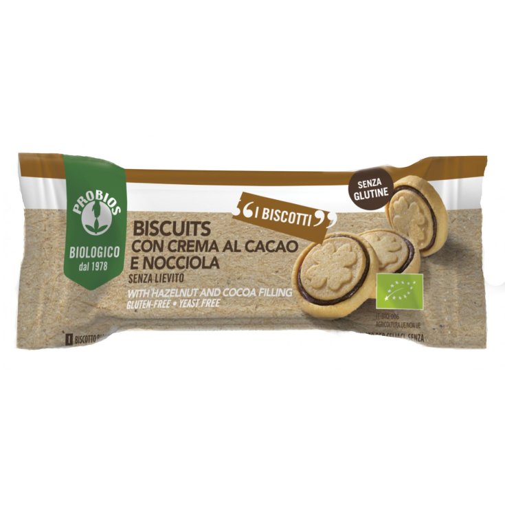 Biscuits Con Crema Al Cacao E Nocciola Probios 96g